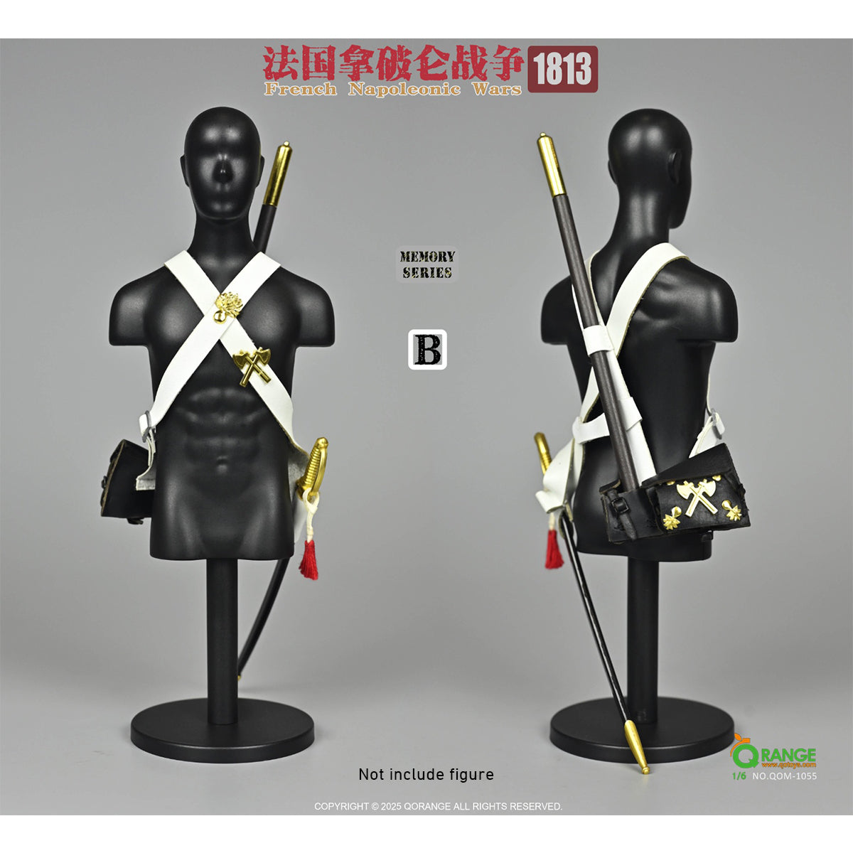 QORANGE QOTOYS Memory Series, French Napoleonic Wars 1813, Doll Clothes Accessory for 12-inches Figurine