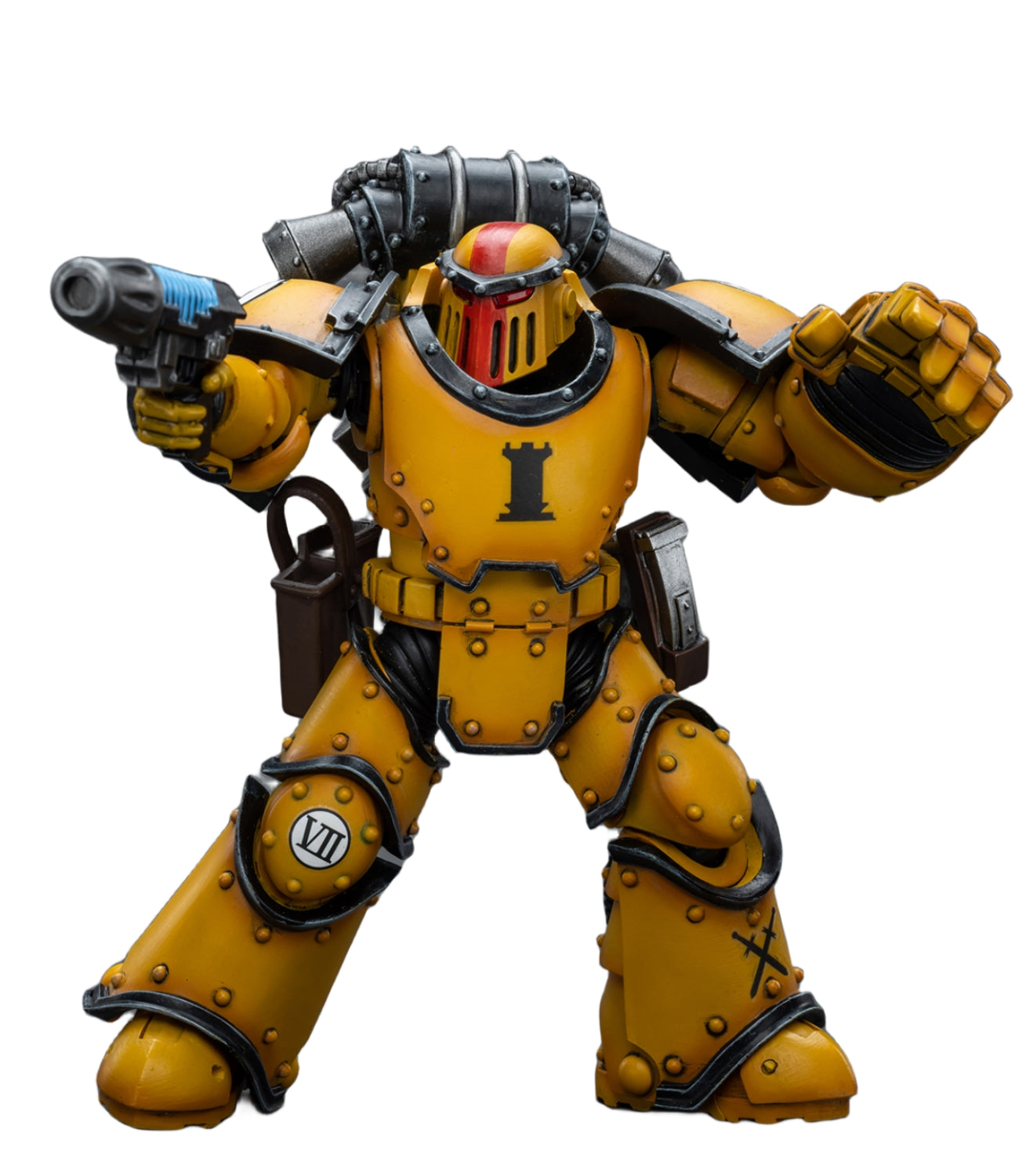 Figurine de collection JoyToy 40K : Imperial Fists Legion MkIII Tactical Squad Sergent avec Power Fist, échelle 1:18, figurines d'action JT9060