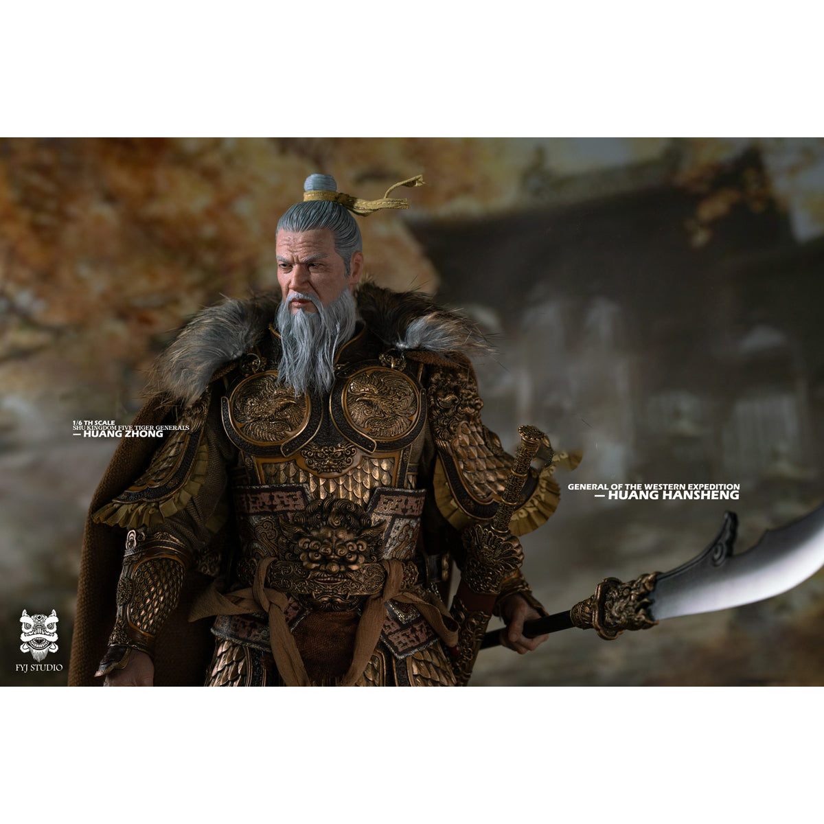 FYJ-STUDIO FYJ 002 Three Kingdoms General Of The Western Expedition Huang Zhong Bow And Arrow Falcon 1/6 Scale Action Figure