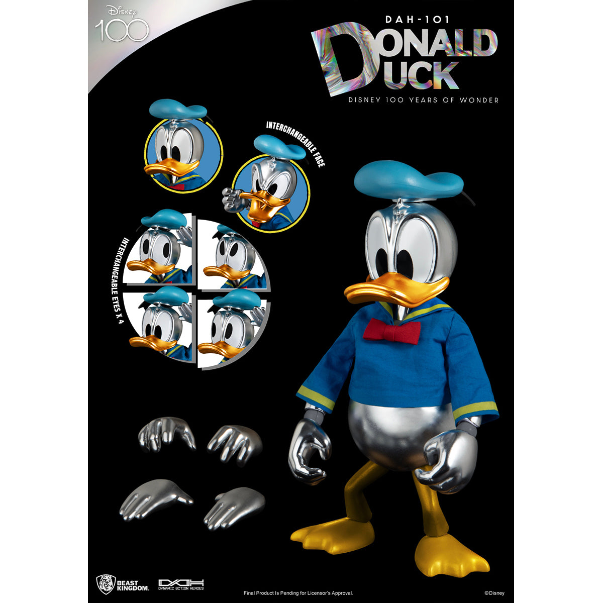 Beast Kingdom DAH-101 Donald Duck Disney 100 Years of Wonder Action Figure
