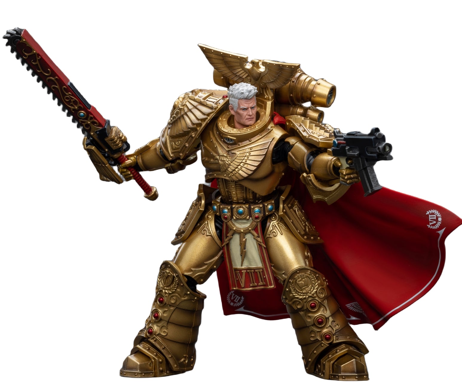 Figurine de collection JoyToy Warhammer The Horus Heresy : Figurines d'action Imperial Fists Rogal Thorn, Primarque de la VIIe Légion
