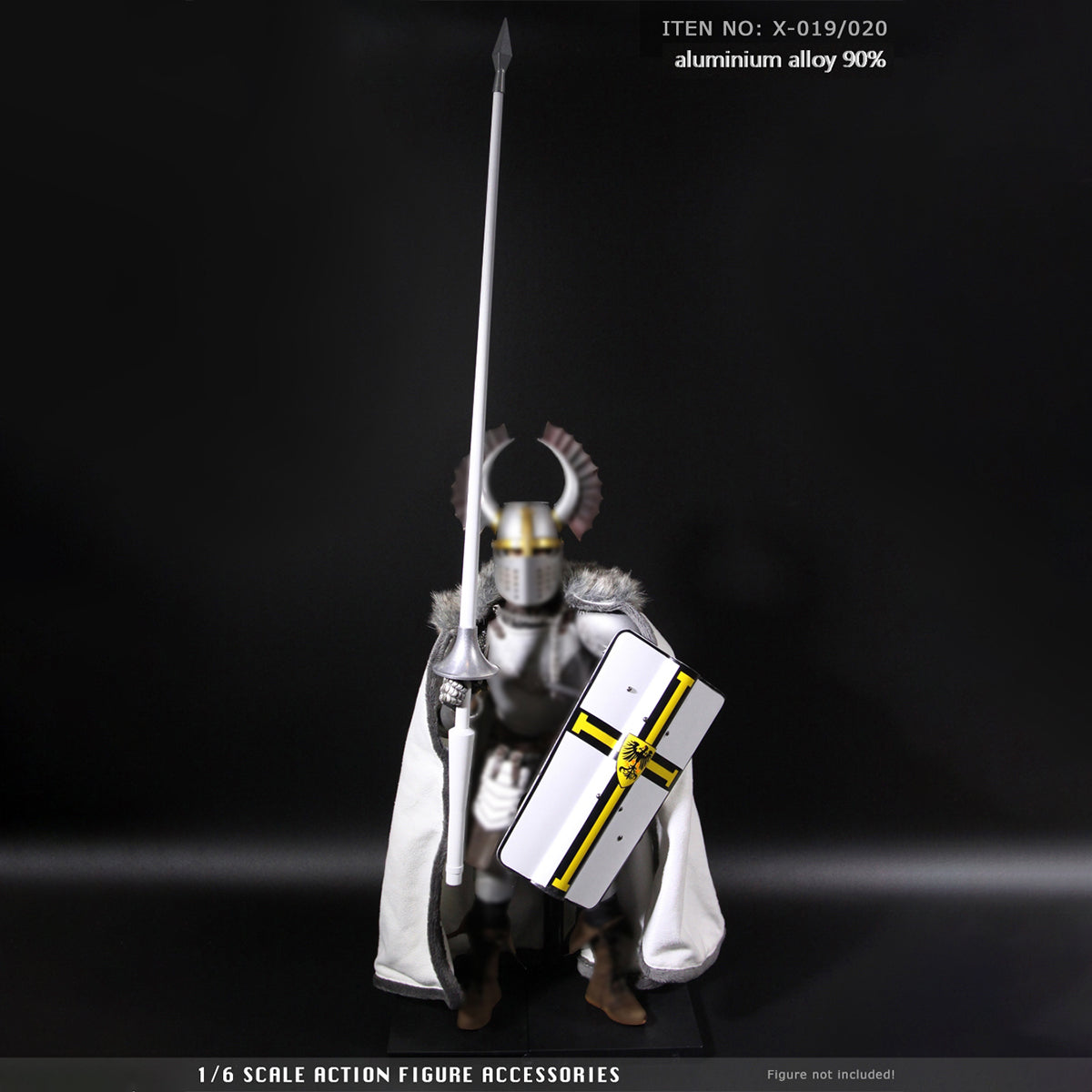 ZYTOYS, Alloy Roman Spear Weapon Model, Doll Accessory for 12-inches Action Figurine