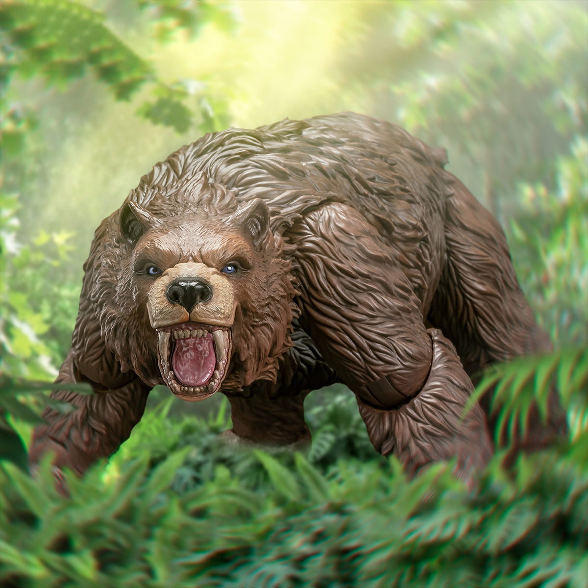 Figuras de acción de edición limitada de coleccionista de modelo de montura de oso gigante de Memory Toys