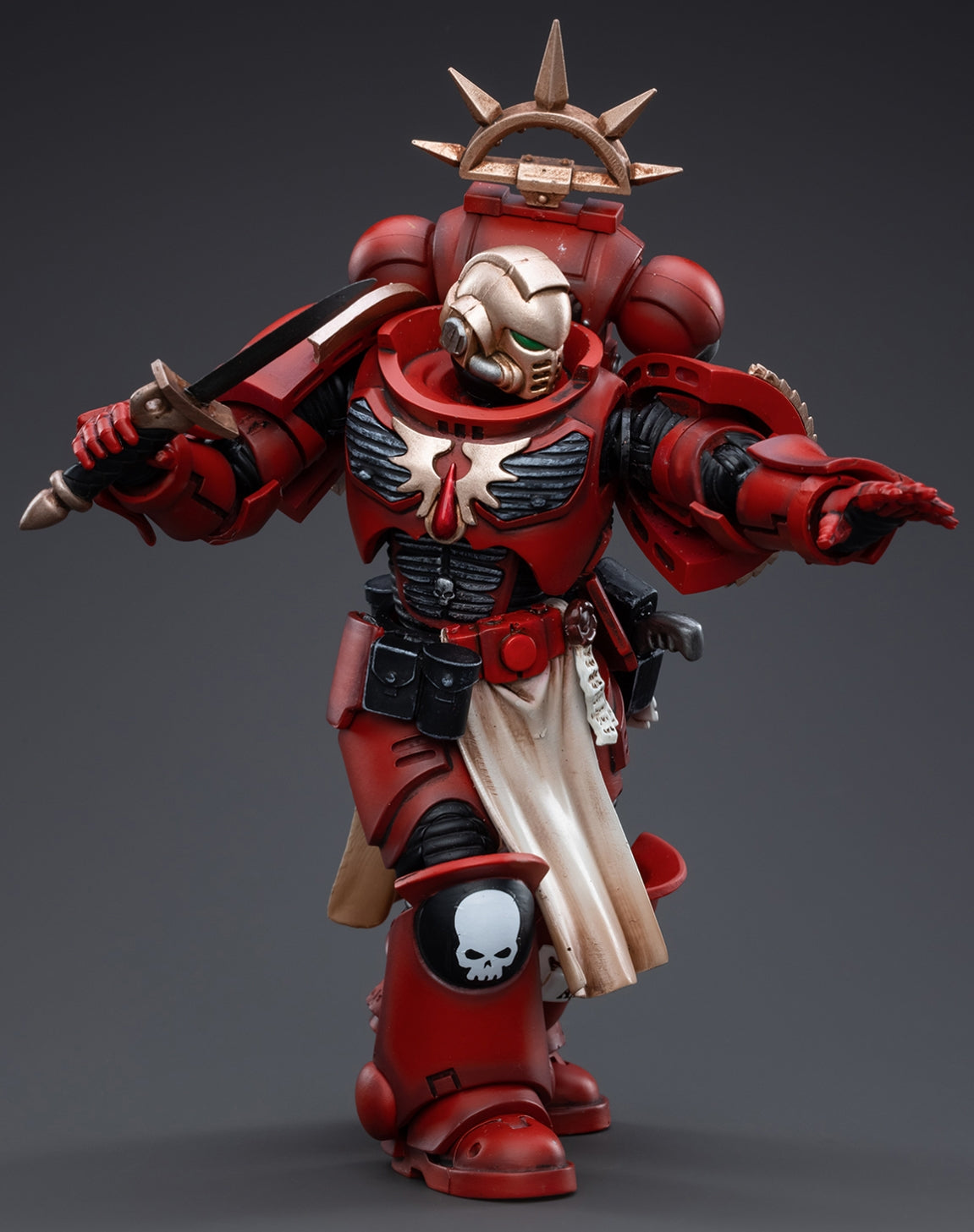 Figurine de collection JoyToy Warhammer 40K : Lennatus, vétéran des Blood Angels, échelle 1:18