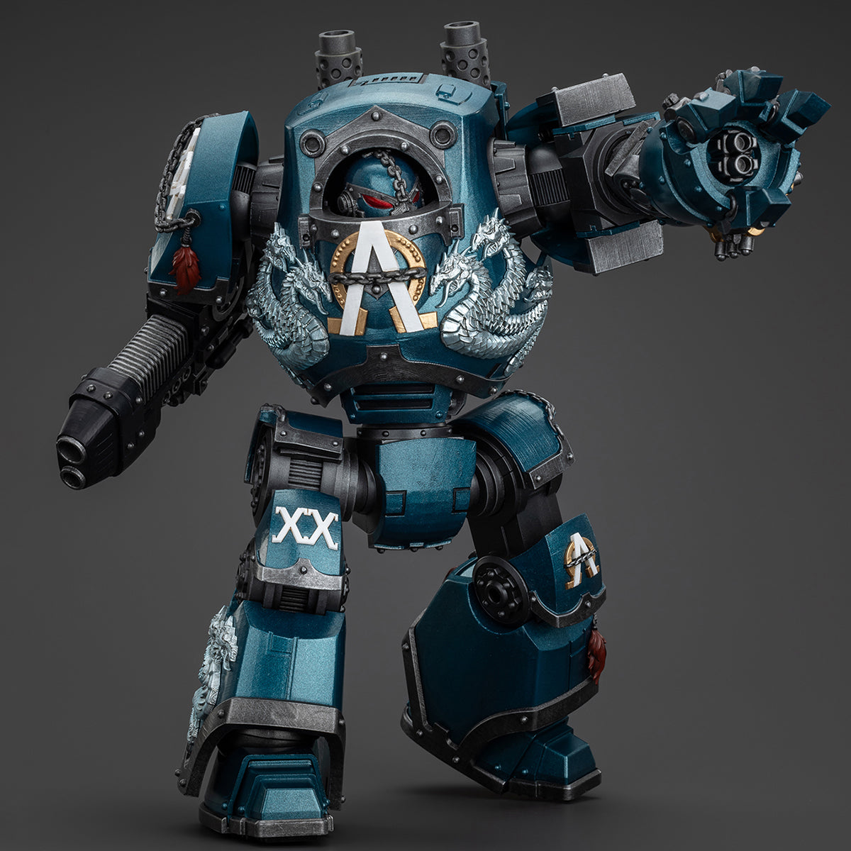 JOYTOY Alpha Legion Contemptor Dreadnought with Gravis Plasma Cannon Warhammer The Horus Heresy 1/18 Action Figures