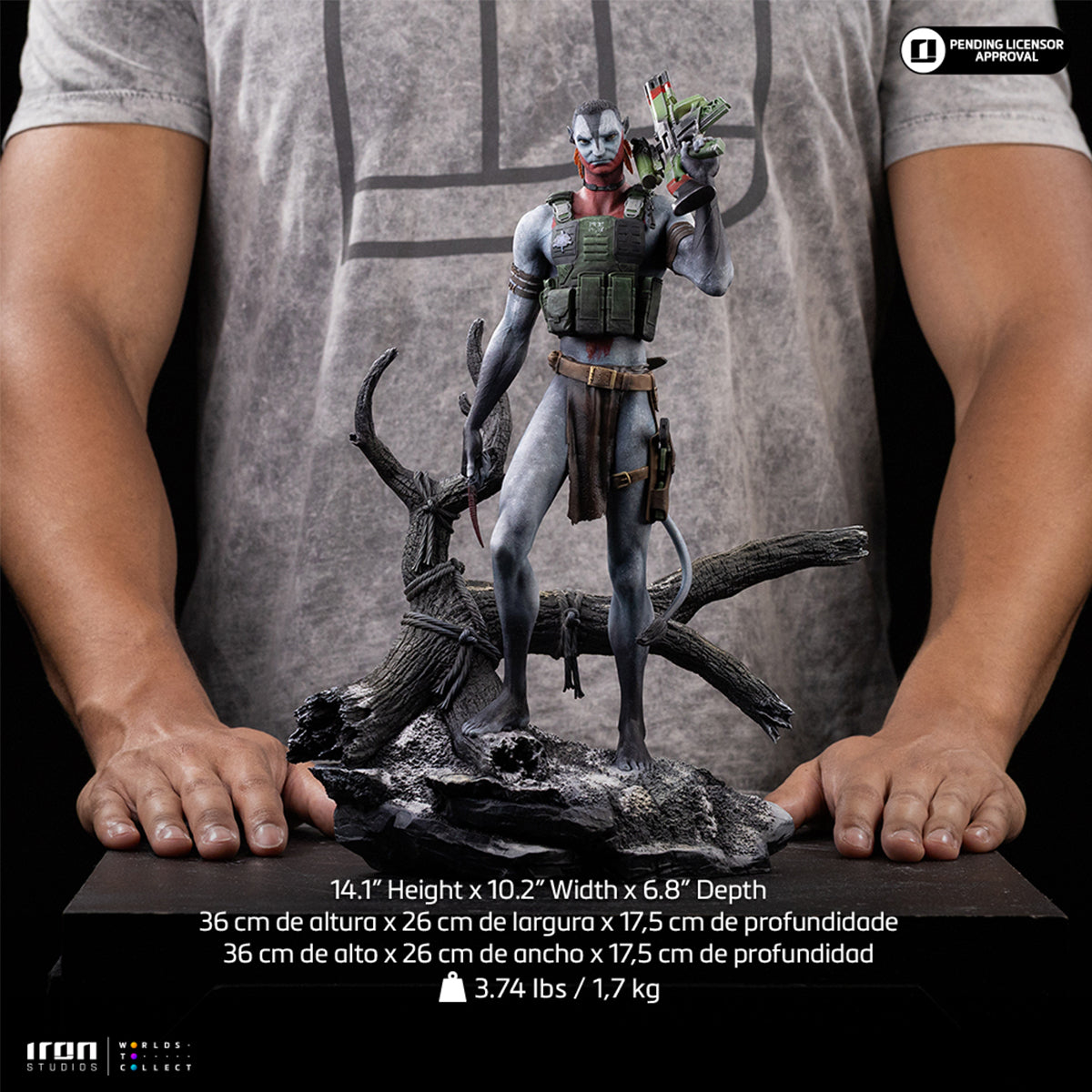 Iron Studios AVAT134025-10 Avatar 3: Fire and Ash - Miles Quaritch 1/10 Scale Art Statue