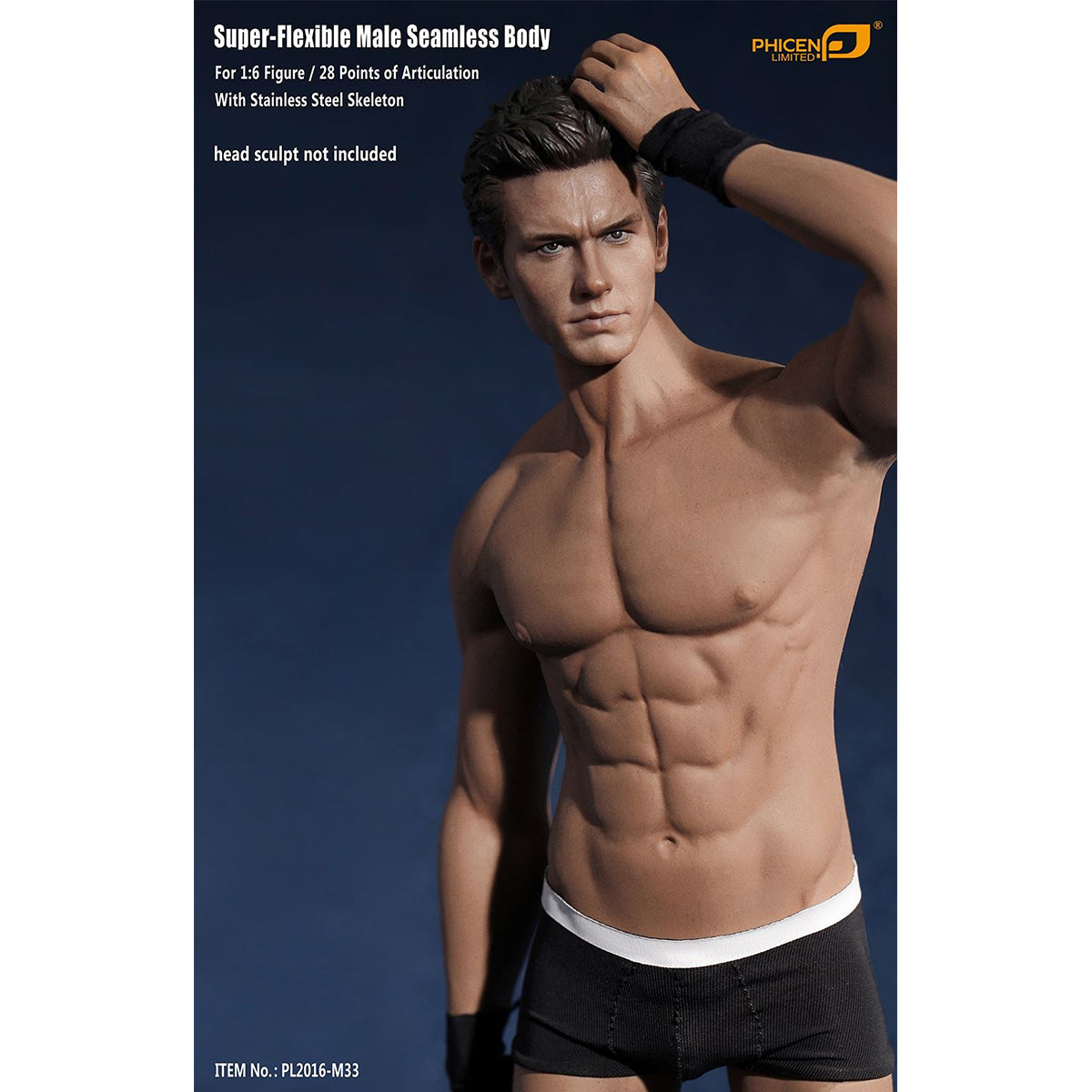 TBLeague, Seamless Male Muscular Body Suntan-Skin, Action Figures Body