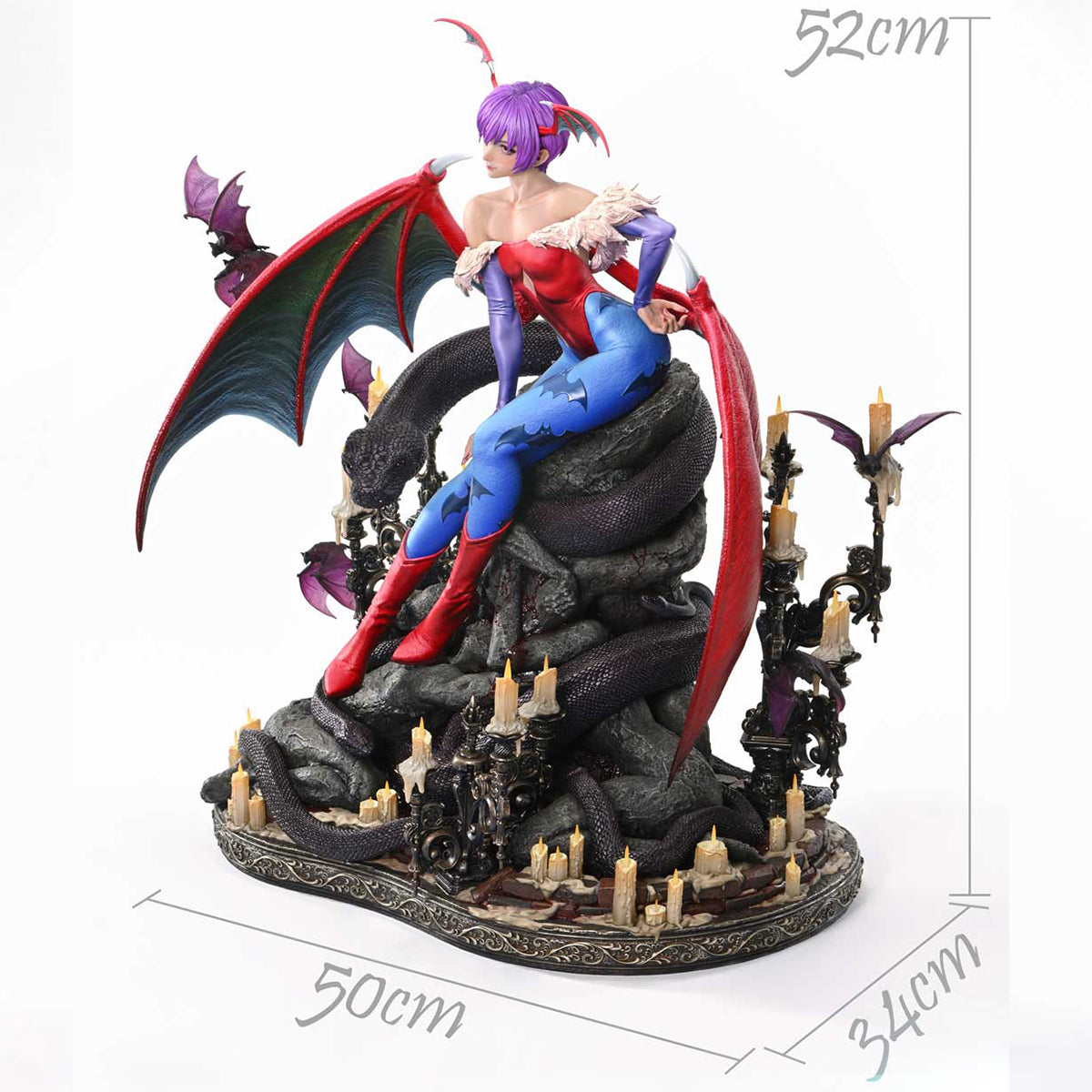 Prime 1 Statue, Darkstalkers Real Elite Masterline Darkstalkers Lilith, 1/4 Scale Art Figurine