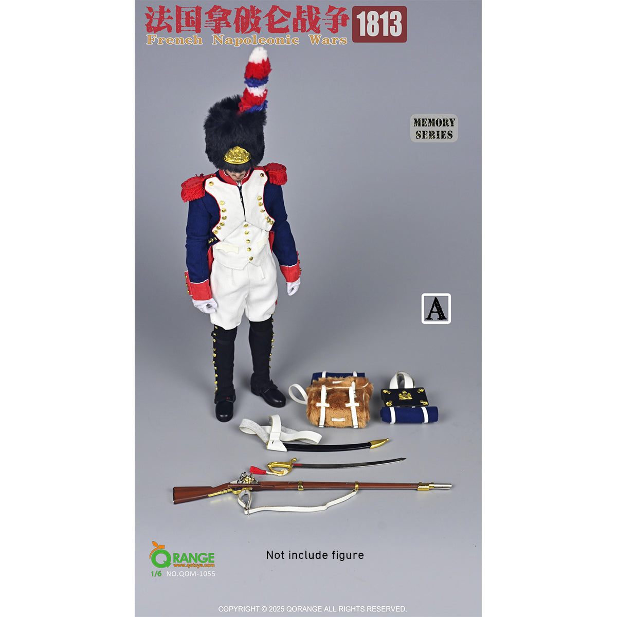 QORANGE QOTOYS Memory Series, French Napoleonic Wars 1813, Doll Clothes Accessory for 12-inches Figurine