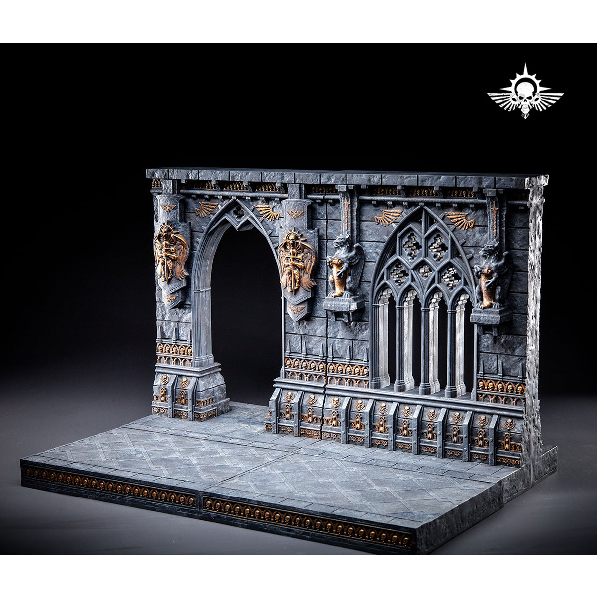 Xinglan Workshop, Steel Casting Double-sided Temple Corridor, Scene Base for Action Figurine