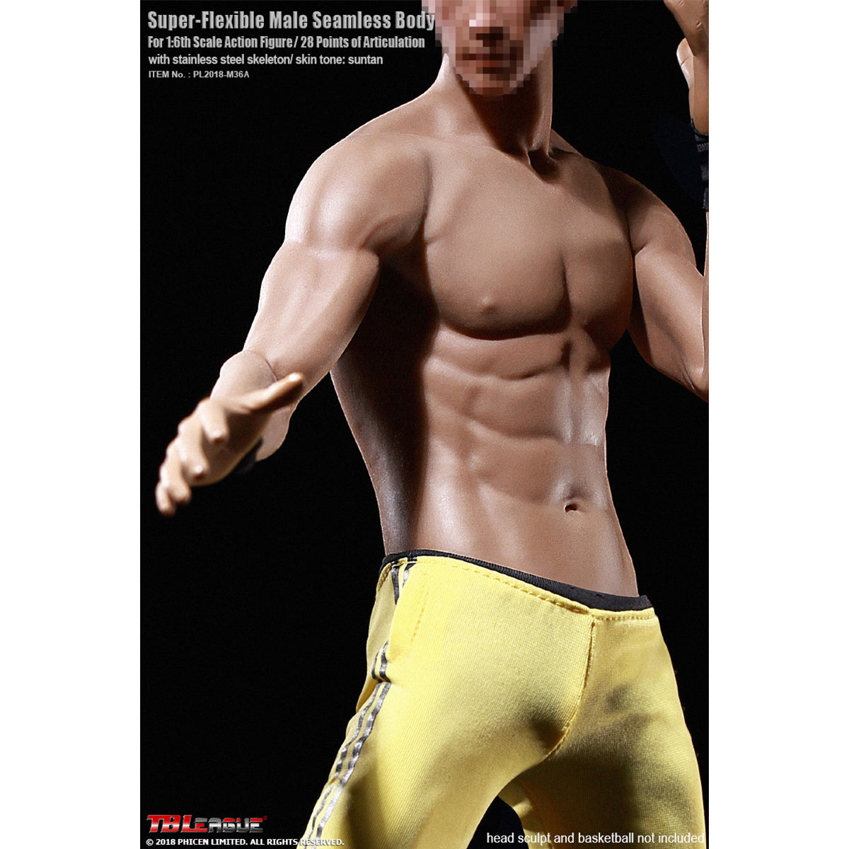 TBLeague, Seamless Steel Skeleton Male Build Body, Action Figures Body