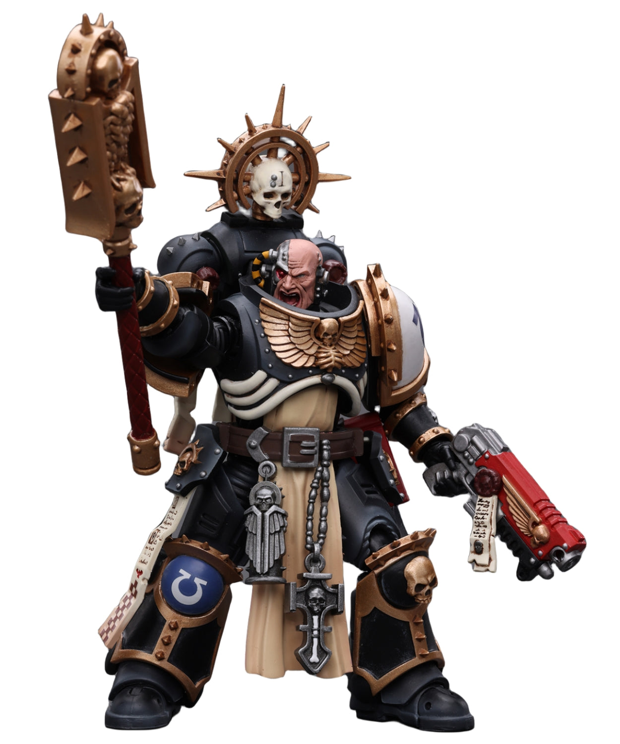 JoyToy Warhammer 40K Figurine à collectionner : Chapelain outremer Indomitus à l'échelle 1:18, figurines d'action JT8902