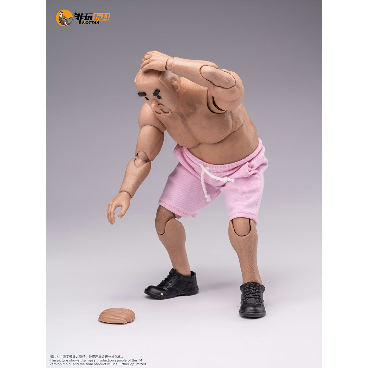NOTTAA, Articulated joints Middle-aged Square-headed Suntan-Skined, 1/12 Scale Action Figure Body
