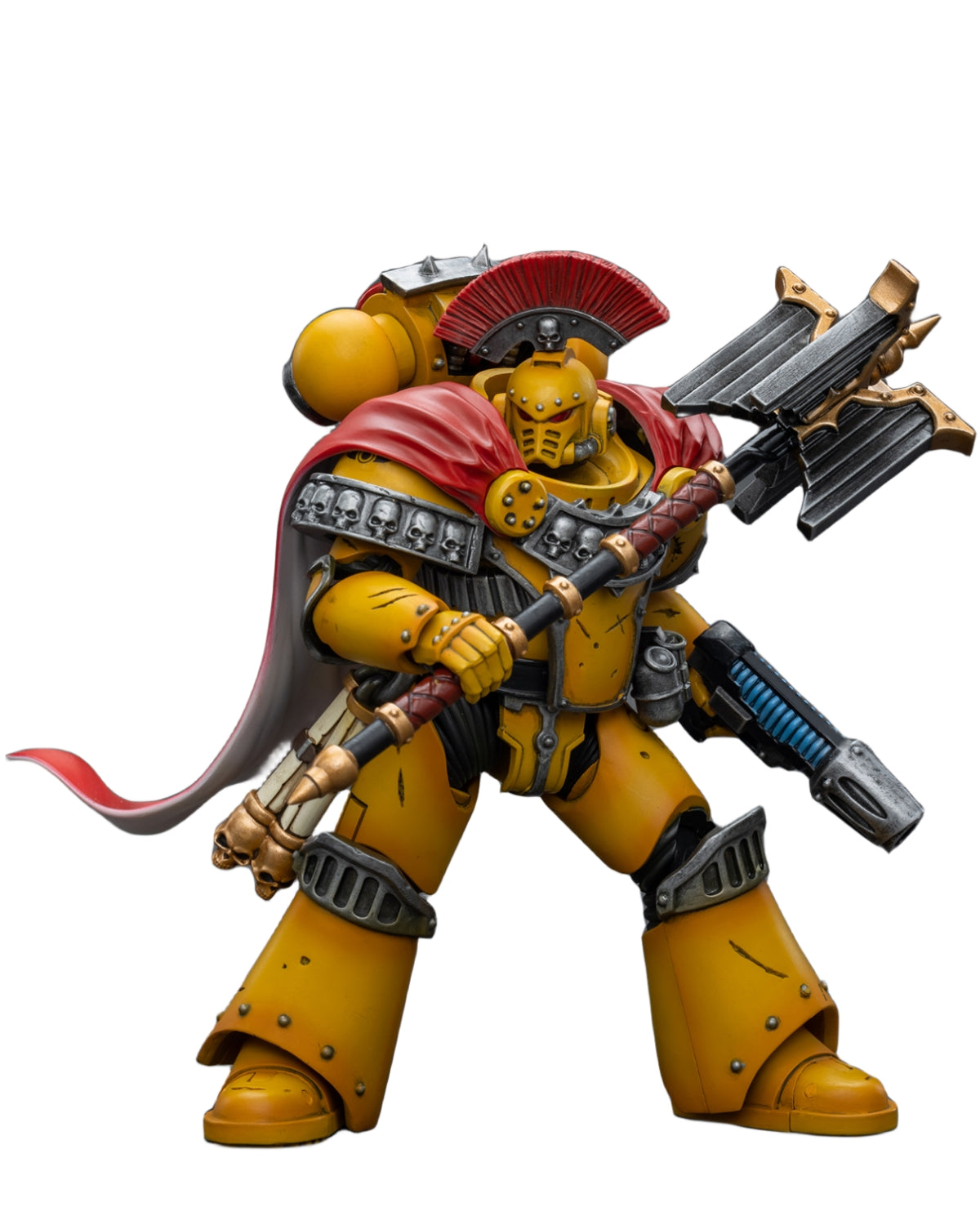 Figurine de collection JoyToy 40K : Imperial Fists, aumônier de la Légion, consul, échelle 1:18, JT9039