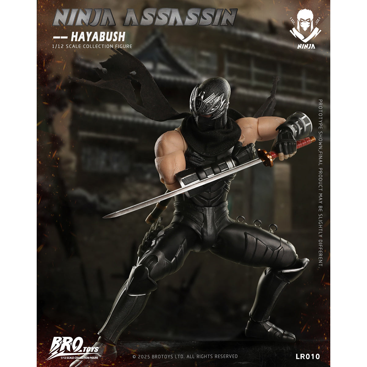 (Only Shipped to the US) BROTOYS LR010 Ninja Assassin 1/12 Scale Action Figure