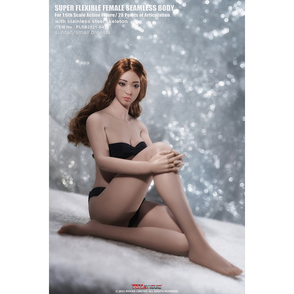 TBLeague Seamless Female Small Bust Proportional Body S46 S47 Detachable Feet and Headless 1/6 Scale Action Figure Body