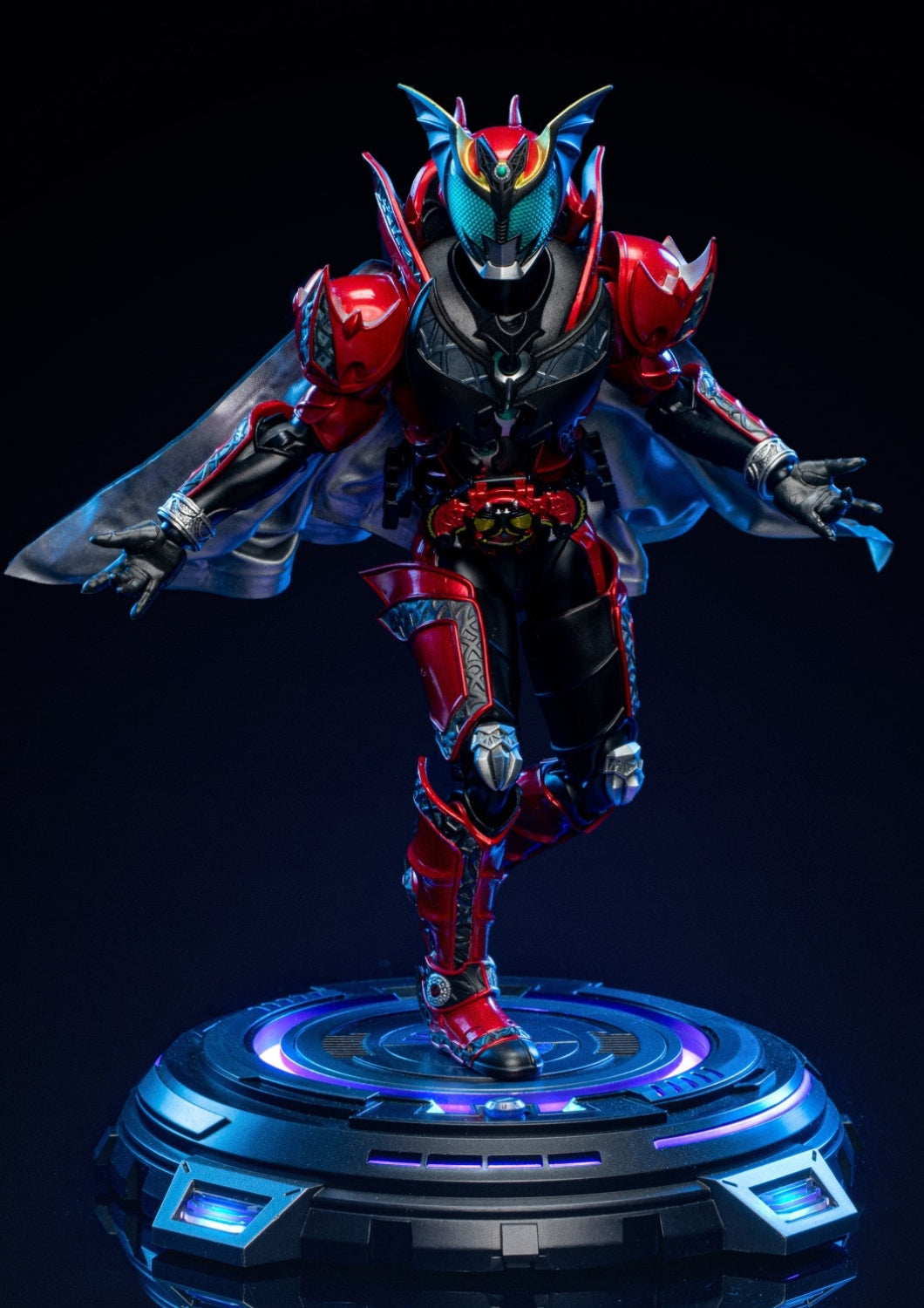 Accesorio para figura de acción 86TOYS a escala 1/12: Soporte luminoso para exhibición de figuras coleccionables en miniatura de 6 pulgadas, color negro, KH-02B