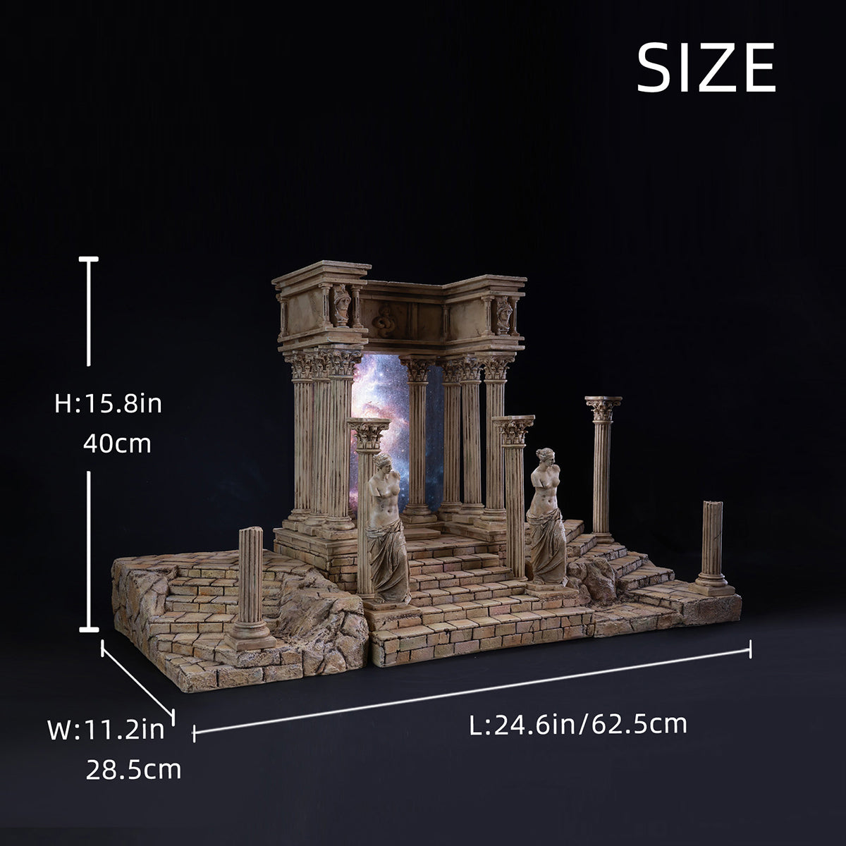 MMMTOYS Ancient Ruins Diorama Scene Base Fit 1/12 Scale 6-inches Action Figure