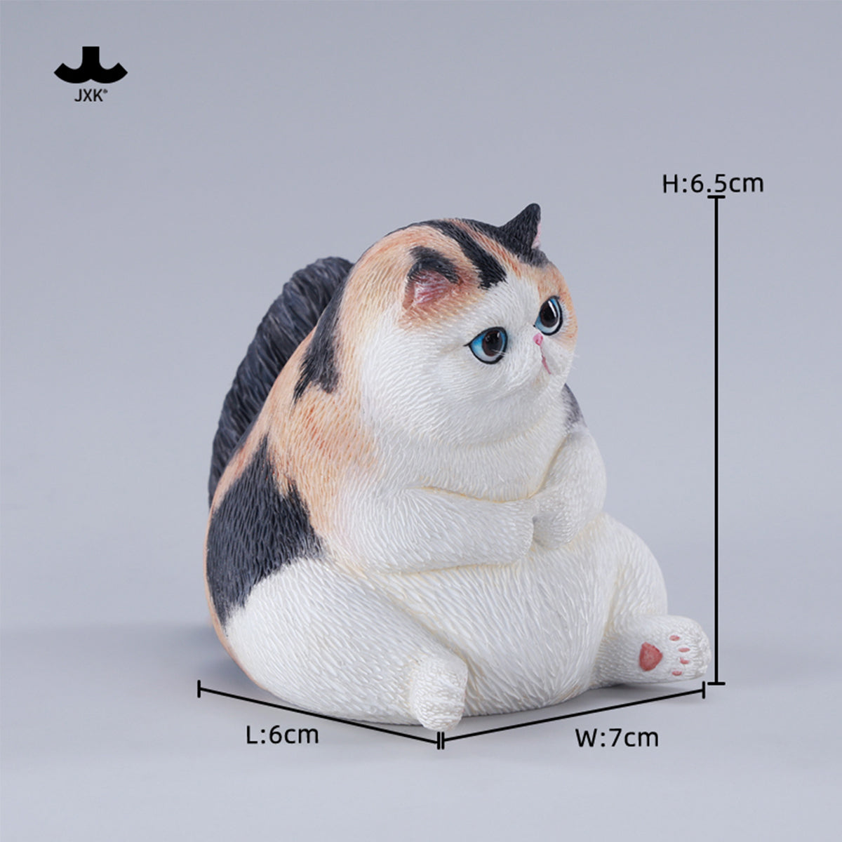 JXK Chubby Cat Static Animal Figurine