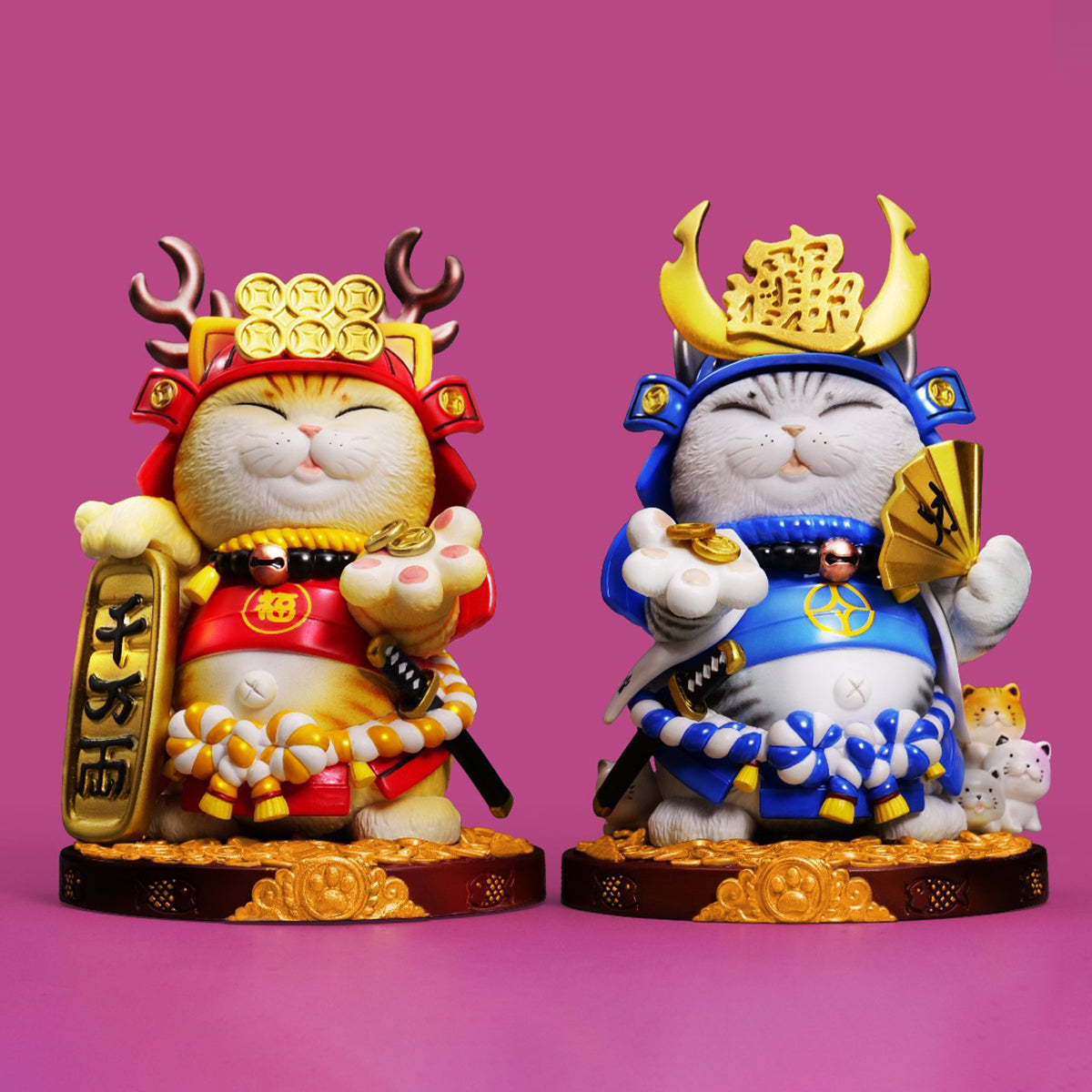 ZFS studio Plutus Cat Mini Edition 2-Pcs Set Animal Figurine