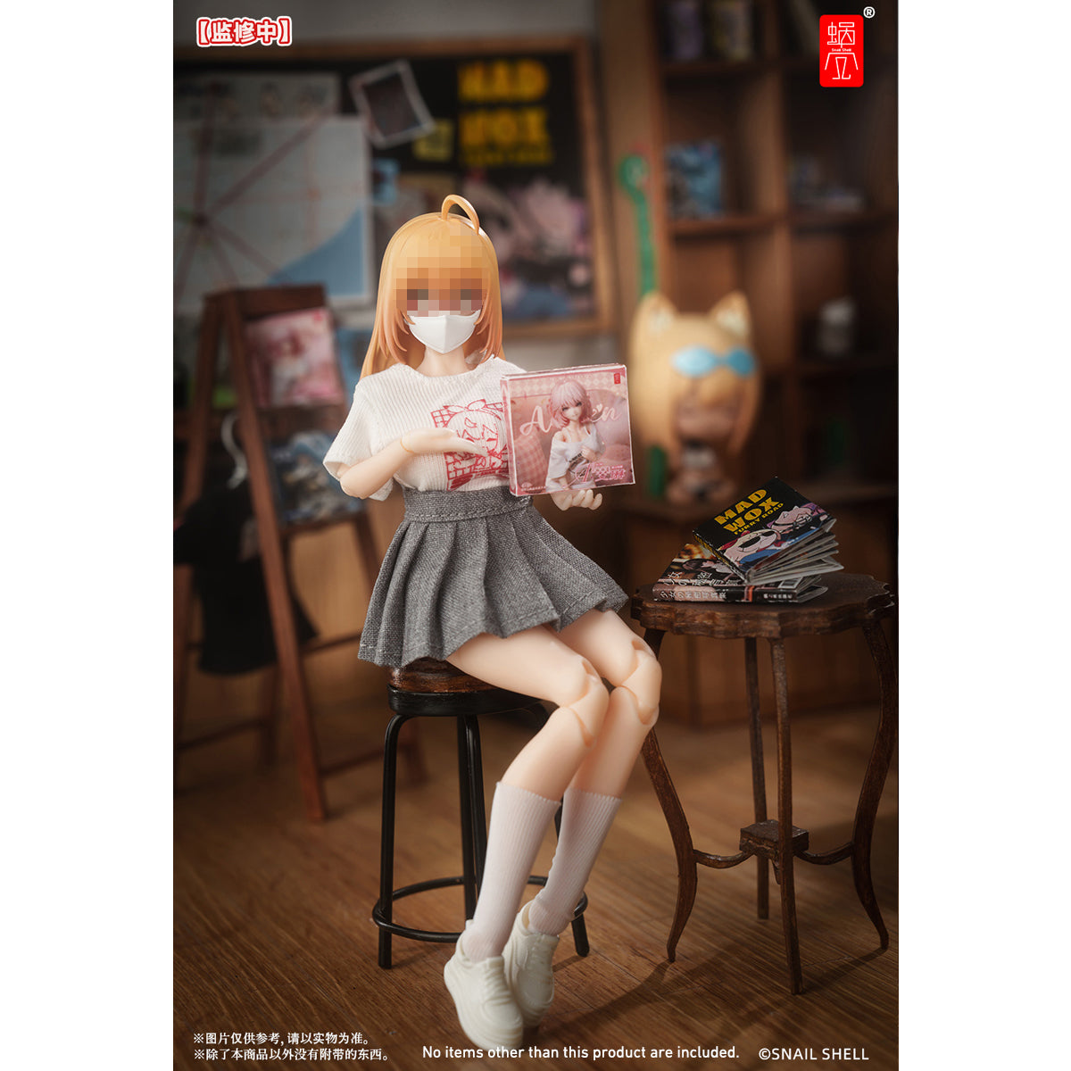 Snail Shell Staff Uniform Doll Clothes Set Accessory Fit 1/12 Scale 6-inches Figure