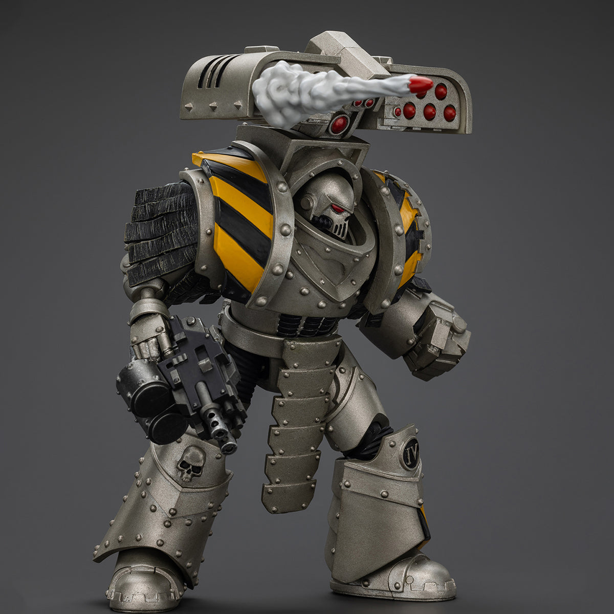 JOYTOY Warhammer La Herejía de Horus Guerreros de Hierro Tirano Maestro de Asedio Terminator con Lanzacohetes Figuras de Acción