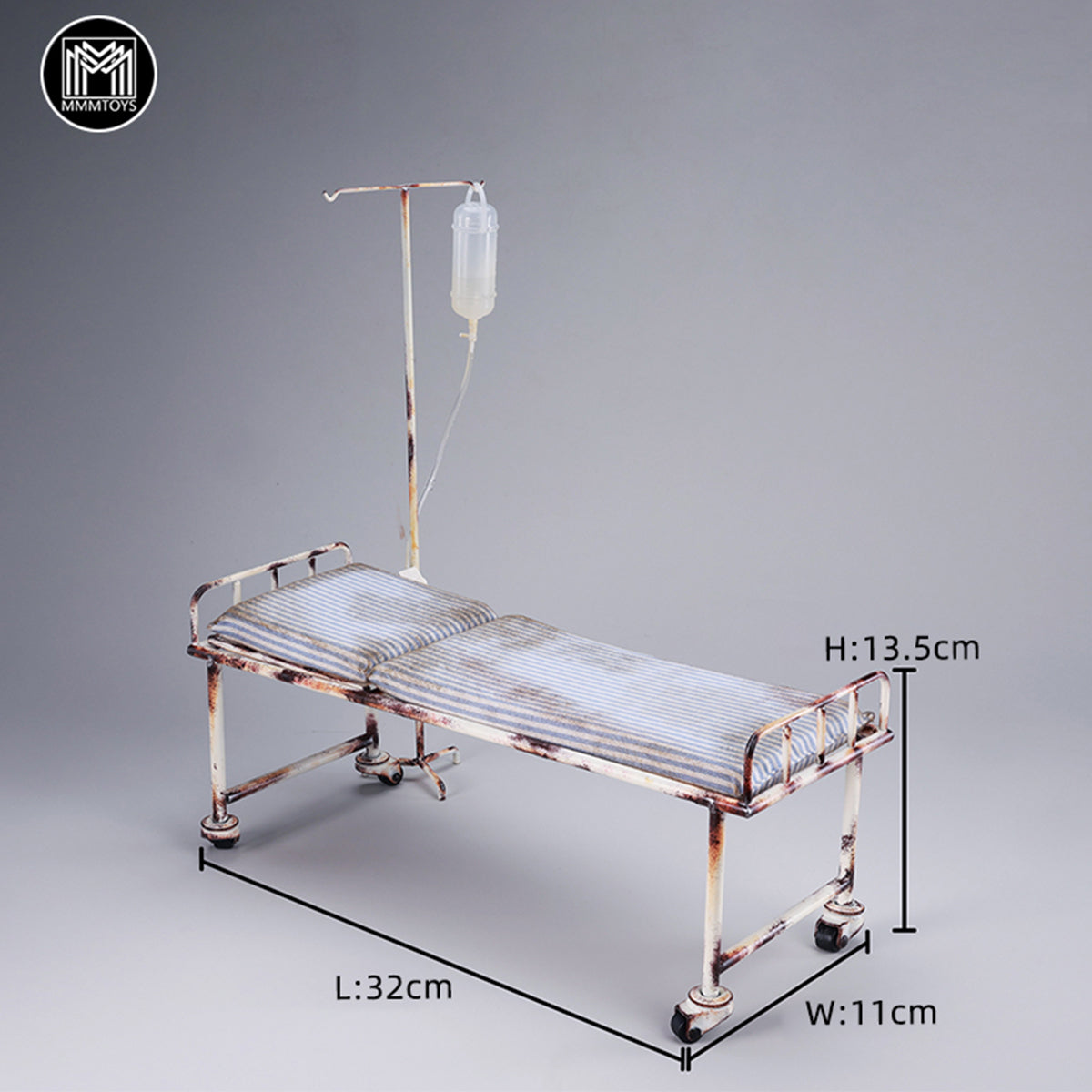 MMMTOYS Abandoned Hospital Bed Scene Base Fit 1/6 Scale Action Figure