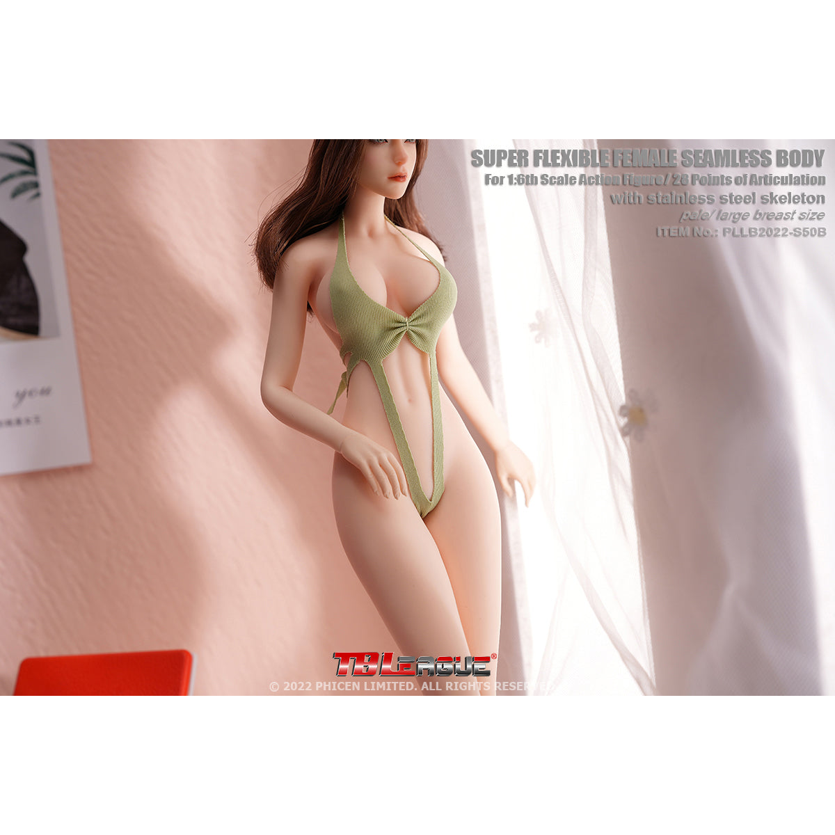 TBLeague Female Seamless Tall and Slender Type Large Bust 1/6 Scale Action Figure Body