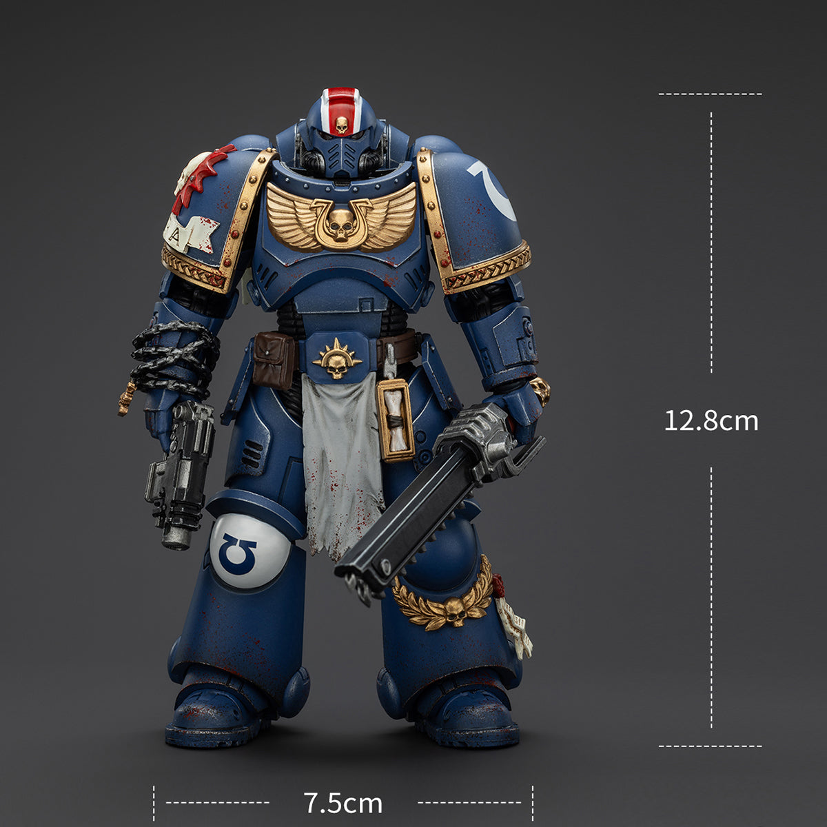 JOYTOY Ultramarines Teniente Titus-Figuras de acción edición coleccionista