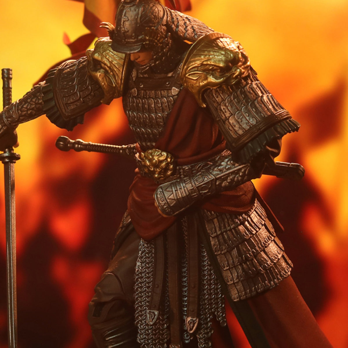 Figura coleccionable dodowo: Espadachín chino, edición estándar, figura de acción en miniatura a escala 1:12