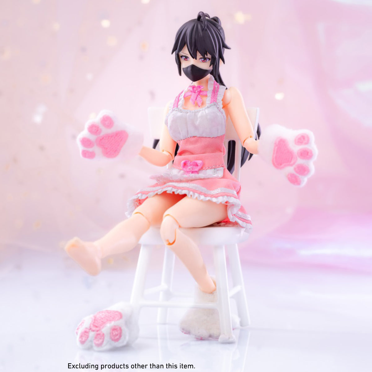HASUKI 1/12 Maid Outfit Doll Clothes Costume Accessory for 6-inches Figure