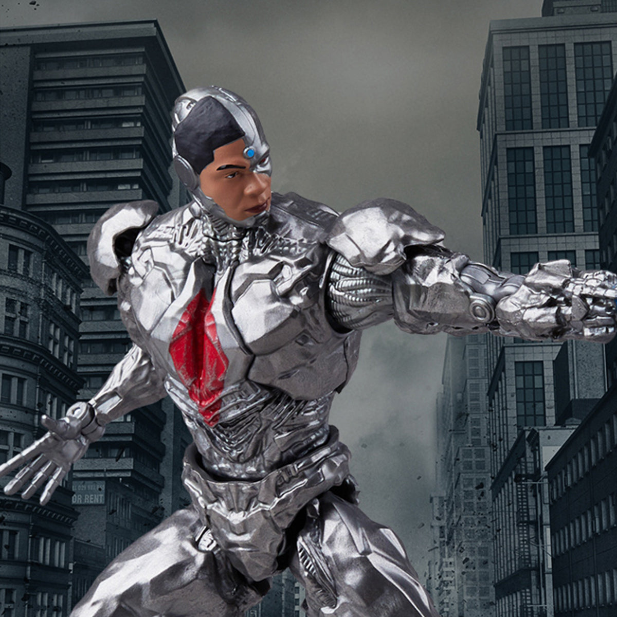 Ensemble complet Fondjoy : Cyborg, figurine miniature à l'échelle 1:9