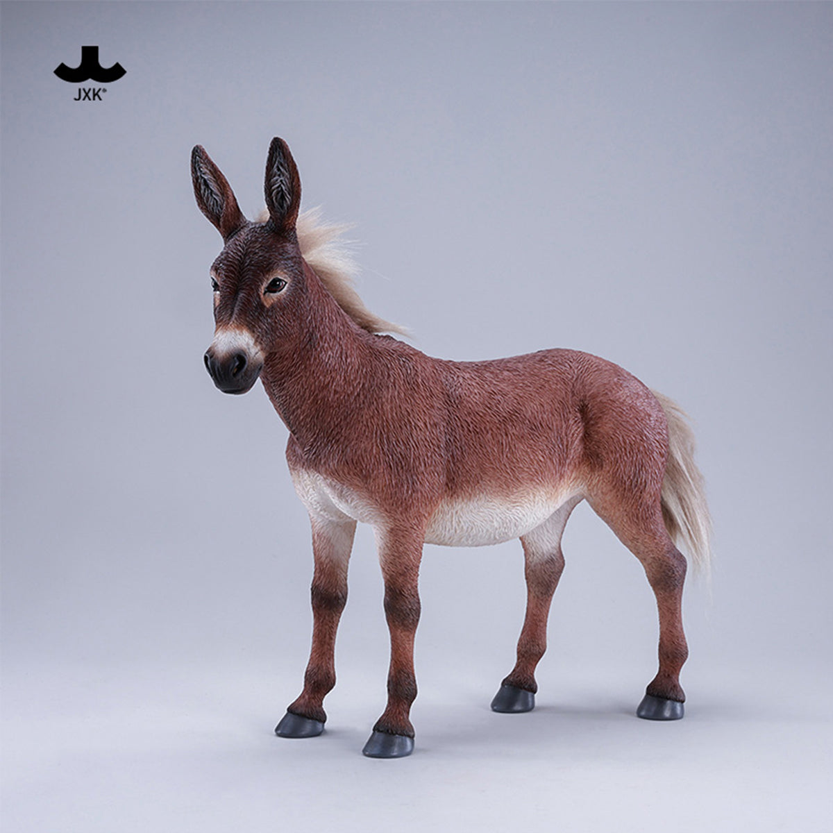 JXK MULE Static Expertly Hand-Painted Lifelike 1/6 Scale Animal Figurine