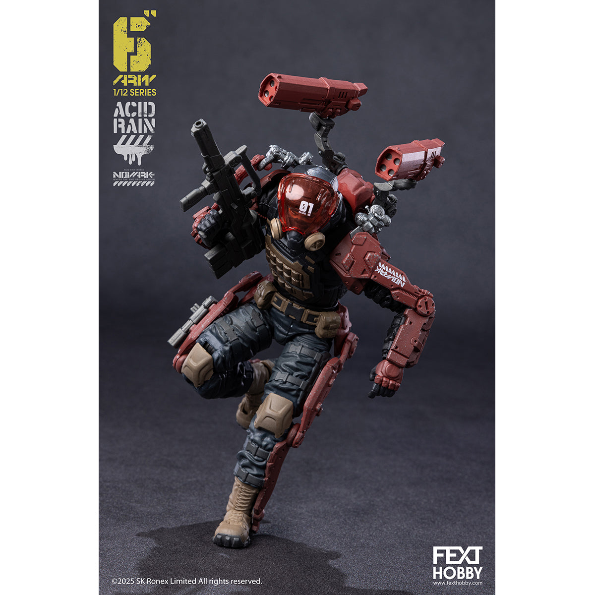 FEXT HOBBY Acid Rain World: Novark FXH-AR-001 THAME/FXH-AR-002 WAR BANNER/FXH-AR-003 SKULLWELDER/FXH-AR-004 PROTEUS 1/12 Scale Action Figure