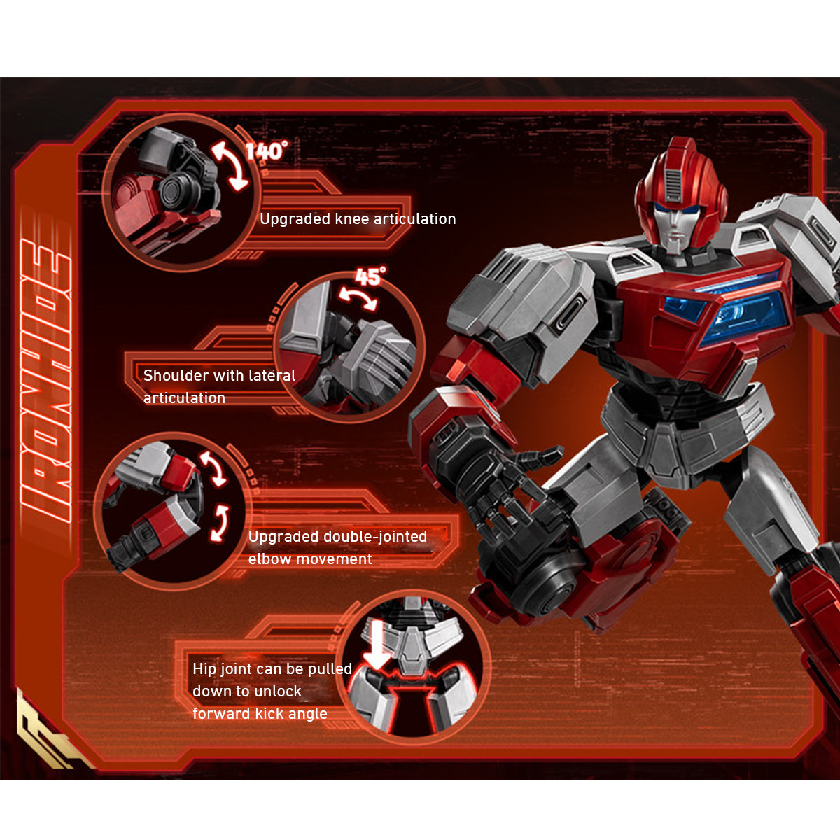 Transformers One de la serie Blokees Champion: kits de modelos de ensamblaje de Ironhide