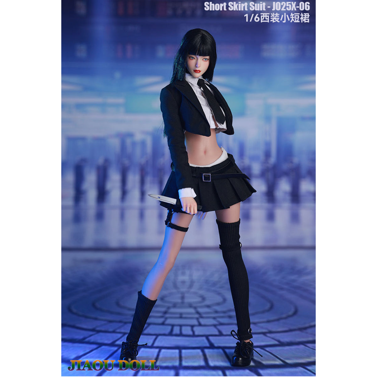 JIAOU DOLL Suit Short Skirt with Long and Short Socks Doll Clothes Accessory Fit 1/6 Scale 12-inches Figure