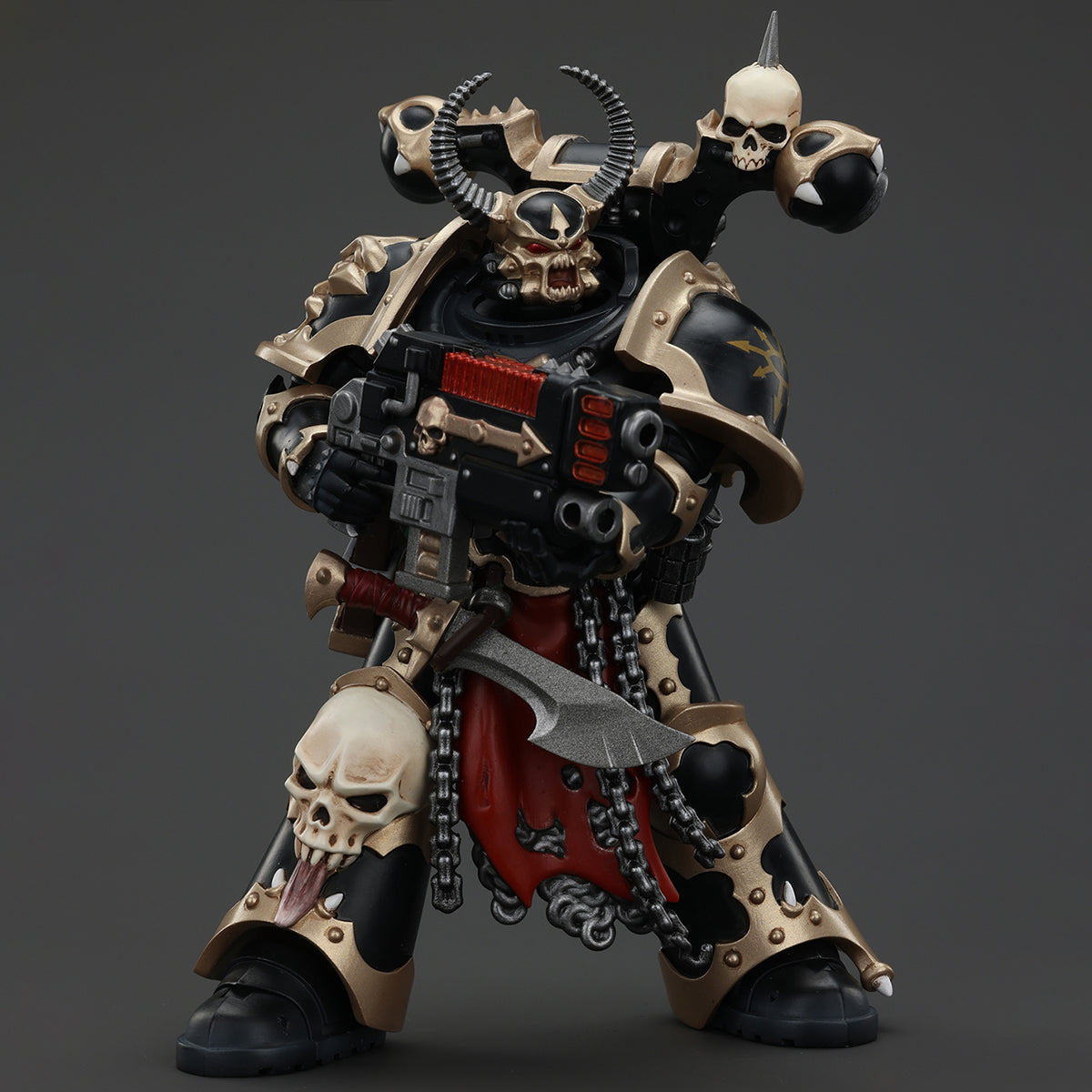 JOYTOY Warhammer 40K 1/18 Chaos Space Marines Black Legion Chosen with Combi-melta and chainsword JT00980 Action Figures