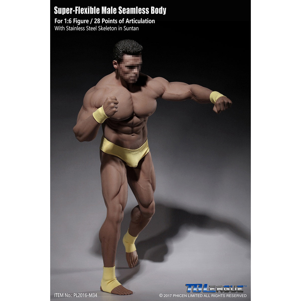 TBLeague, Seamless Male Muscular Body Suntan-Skin, Action Figures Body