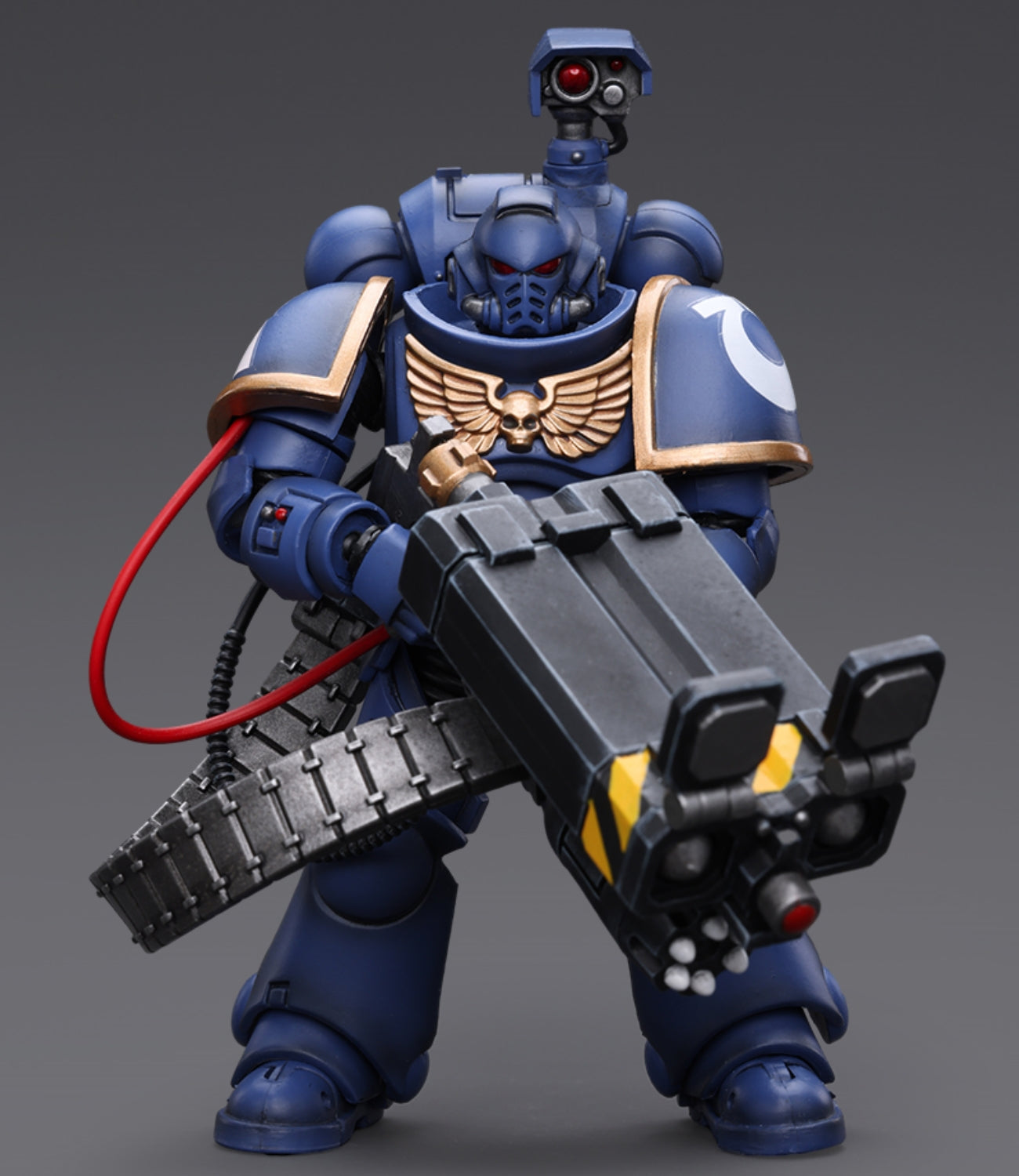 Figurine de collection JoyToy 40K : Ultramarine Castellan Launcher Super Krak, échelle 1:18 (Castellan Launcher Super Krak JT8810)