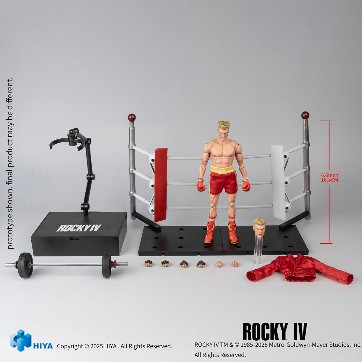 HIYA ESR0227 Rocky IV Ivan 1/12 Scale Highly Articulated Action Figure