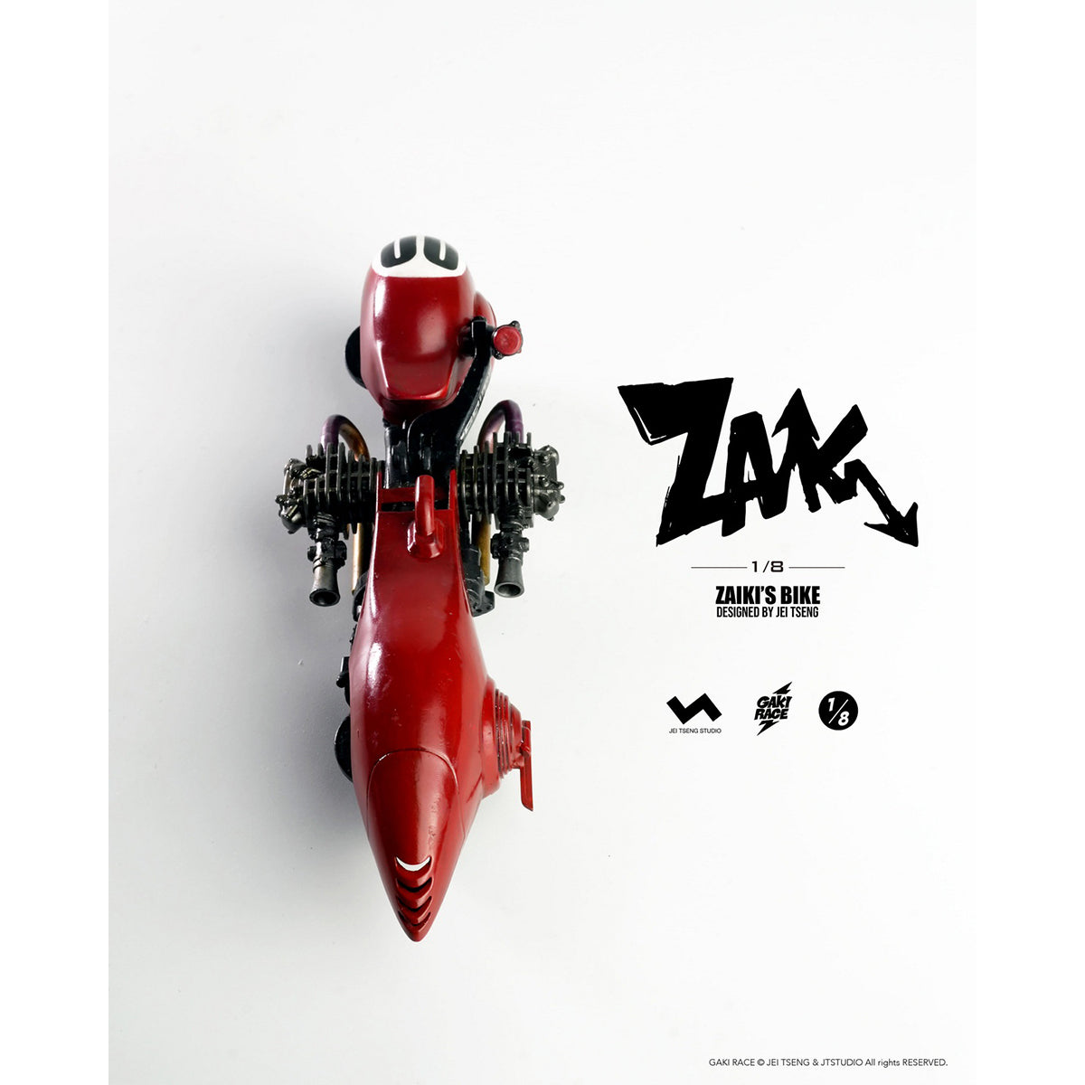 JTstudio 2GO GAKIRACE ZAIKI 8-inches Action Figure & Vehicle Model