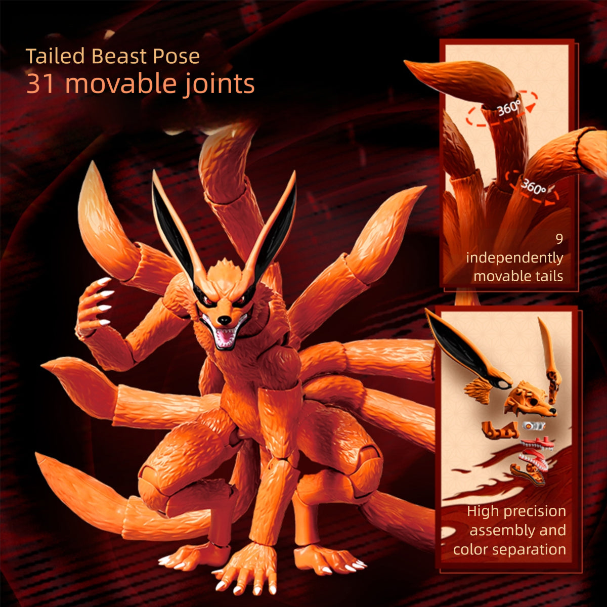 Blokees NARUTO Legend Edition Kurama kyuubi LE01 Action Figure