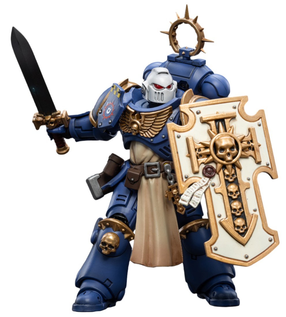 Figurine de collection JoyToy 40K : Ultramarine Bladeguard Veteran 03, échelle 1:18, JT2344 (Veteran 03)