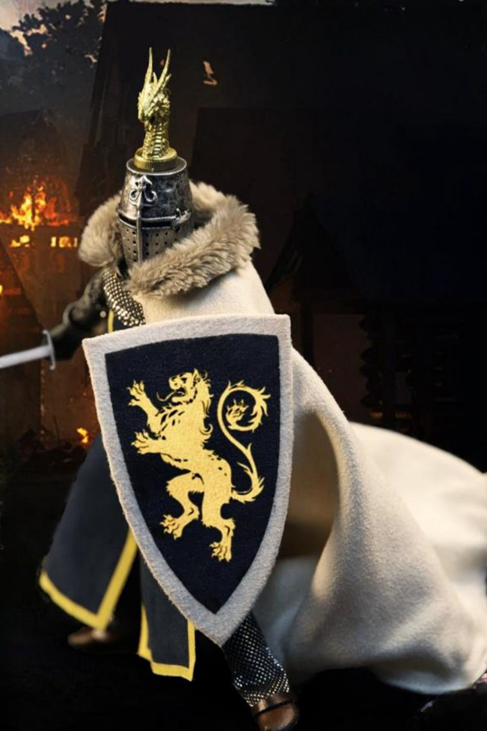 Figura de acción coleccionable FIRE Phoenix: Caballeros Templarios Medievales, miniatura a escala 1:12 FP018 (Caballeros Templarios FP018)