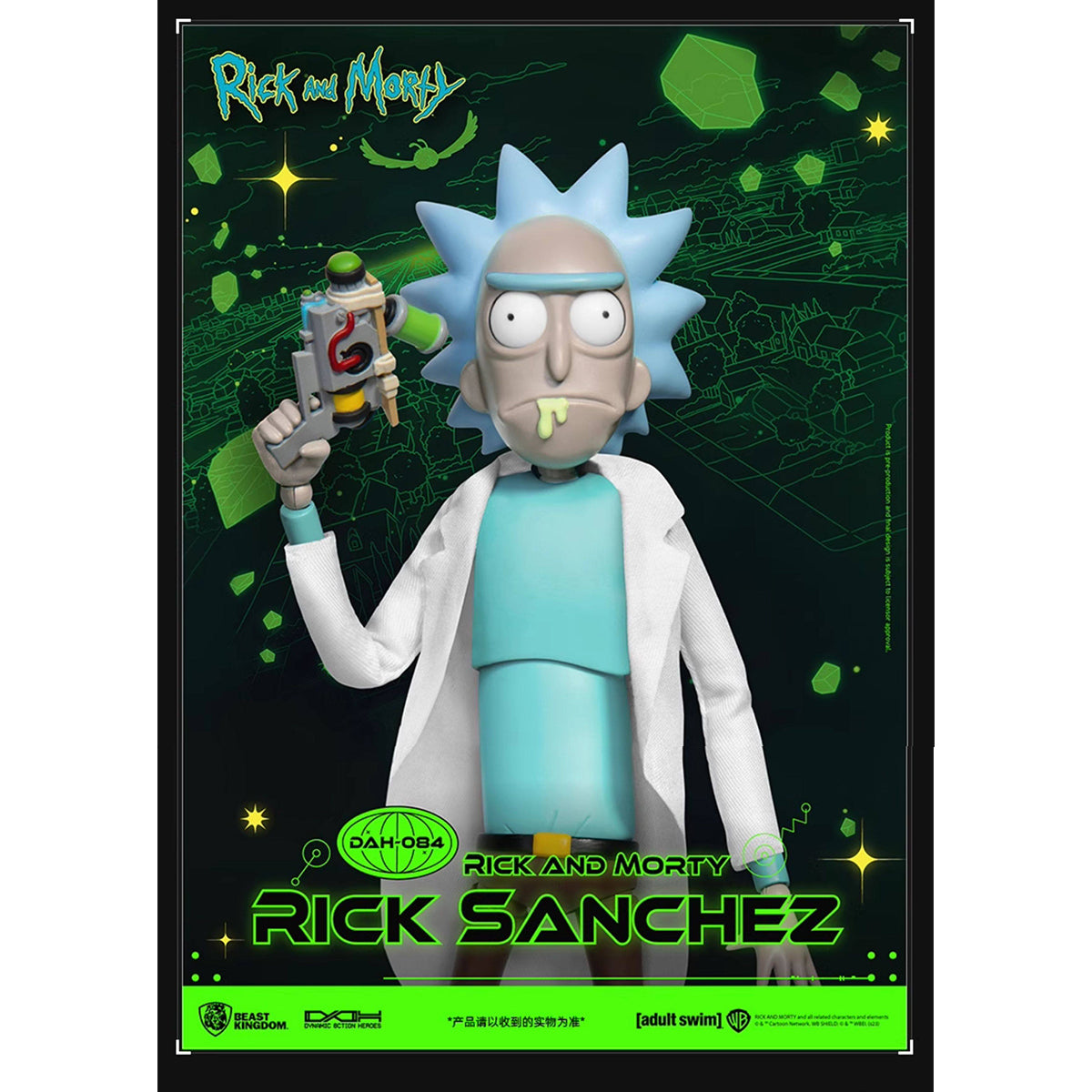 Beast Kingdom DAH-084 Rick and Morty Rick Sanchez Action Figure