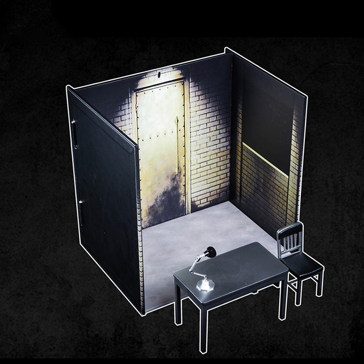 PCTOYS 1/12 Scene Table and Chair Set Scene Base For Action Figurine