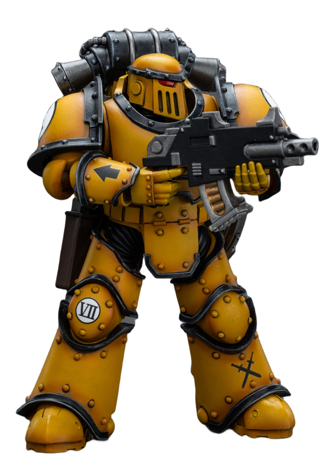 Figurine de collection JoyToy 40K : Imperial Fists Legion MkIII Tactical Squad Legionary avec Bolter, figurine d'action à l'échelle 1:18 JT9077