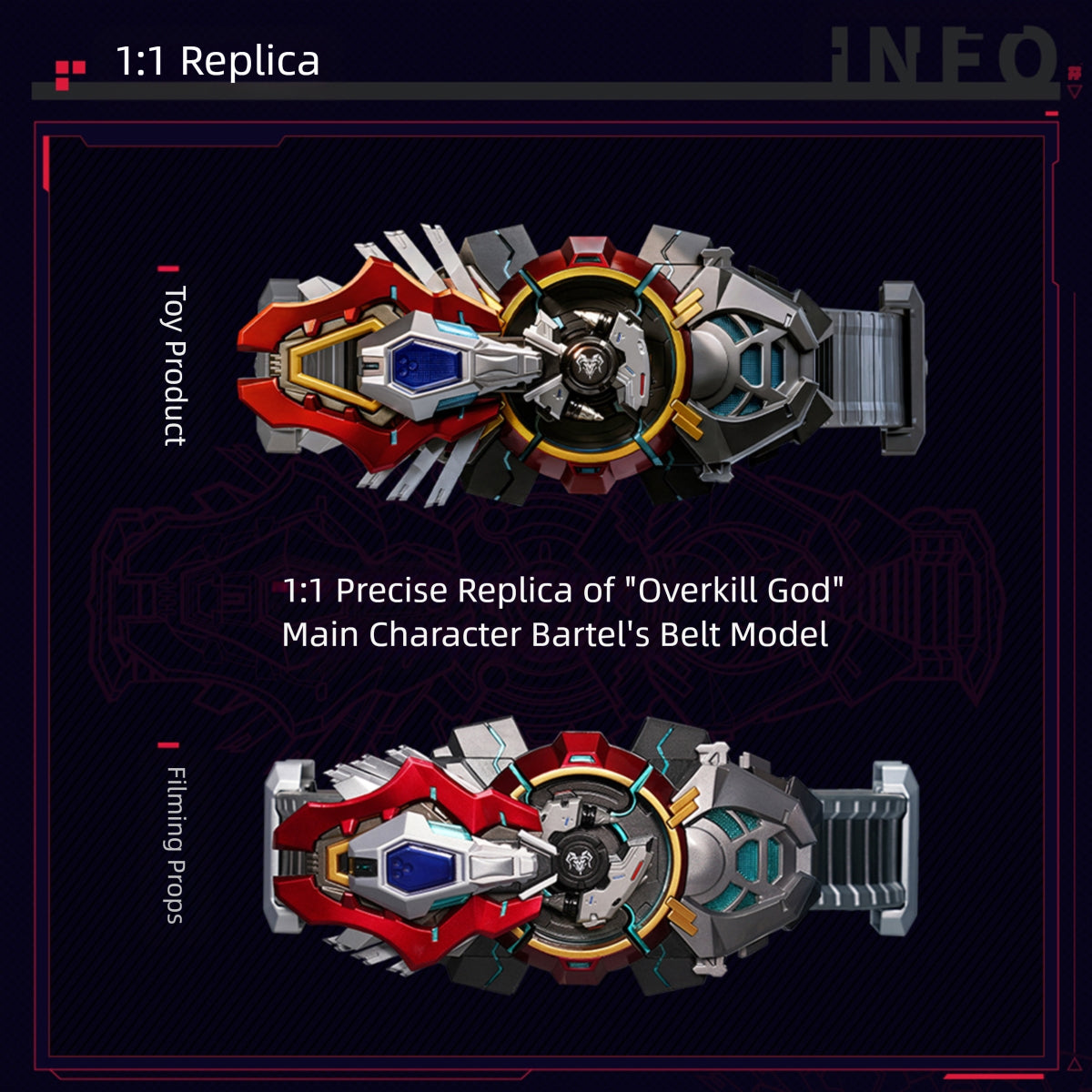 Nuclear Gold Reconstruction DMJ20251017 XTREME VANGUARD God Connector Baatar Belt 1/1 Scale Replica