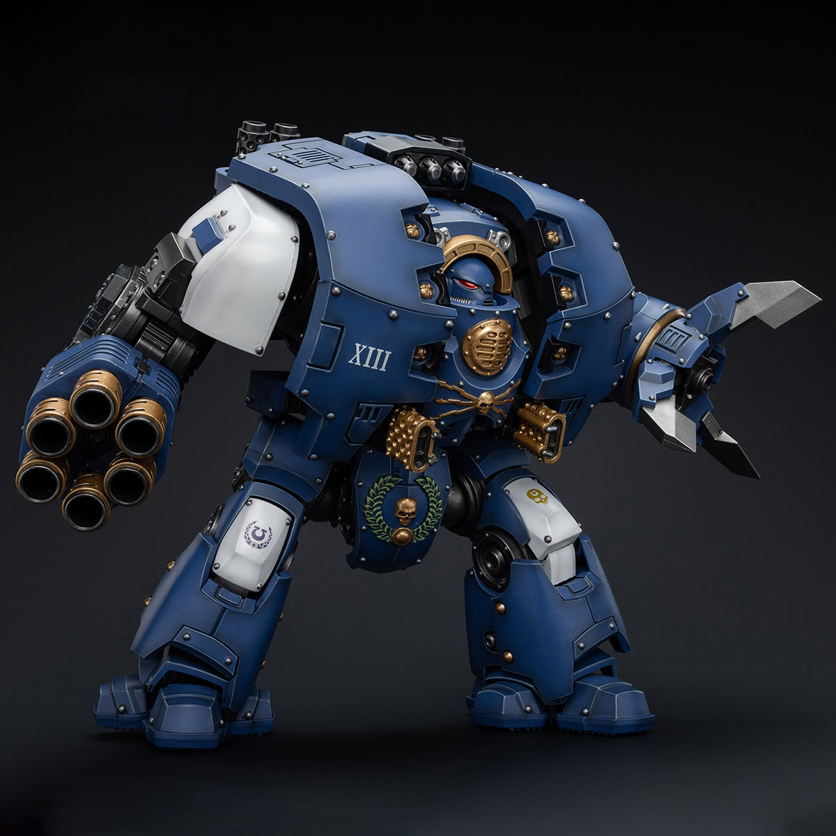 (Only Shipped to the US) JOYTOY Ultramarines Leviathan Dreadnought with Cyclonic Melta Lance and Siege Claws JT8643 Warhammer 1/18 Scale Action Figure