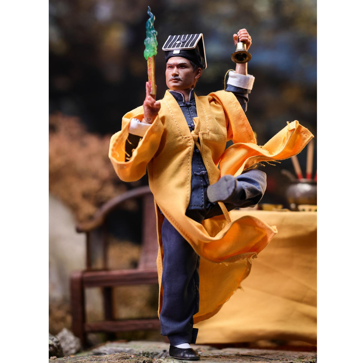 Mountain Studio Yellow Robe Hero Mr. Vampire Uncle Yingshu 1/12 Scale Action Figure